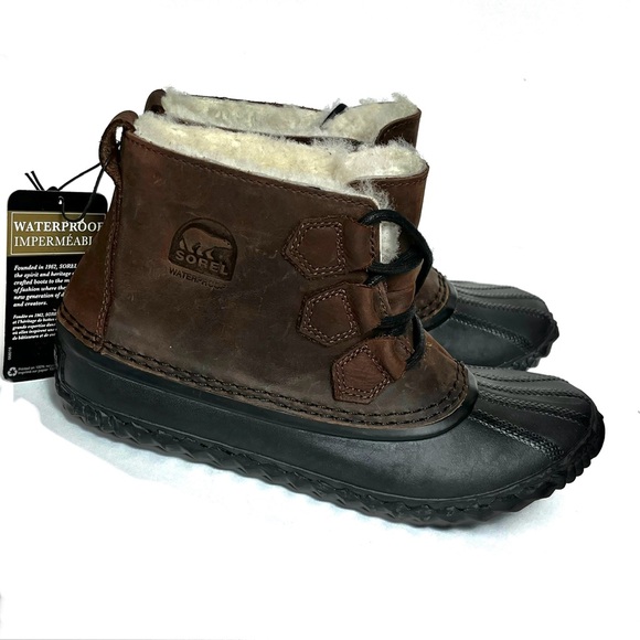 New | Sorel | Waterproof | Shearling Lined | Winter Snow | Ankle Boots - Picture 1 of 15